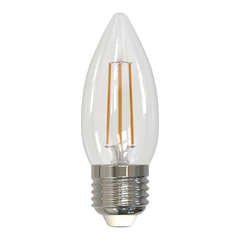 Лампа светодиодная филаментная диммируемая Uniel E27 5W 3000K прозрачная LED-C35-5W/WW/E27/CL/DIM UL-00003643