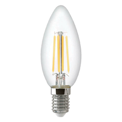 Лампа светодиодная филаментная Thomson E14 5W 4500K свеча прозрачная TH-B2066