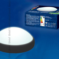 Потолочный светодиодный светильник Uniel ULW-O03-8W/NW IP65 BLACK 11133